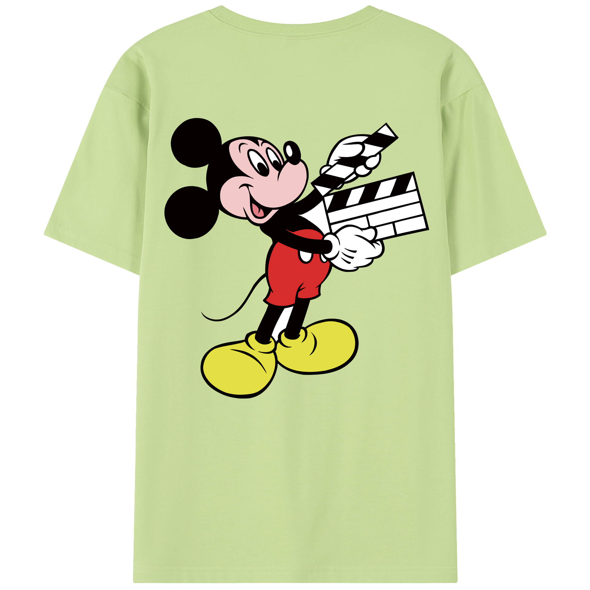 （画像用） ミッキーマウス Mickey Mouse 綿100％半袖Tシャツ（背面プリント）